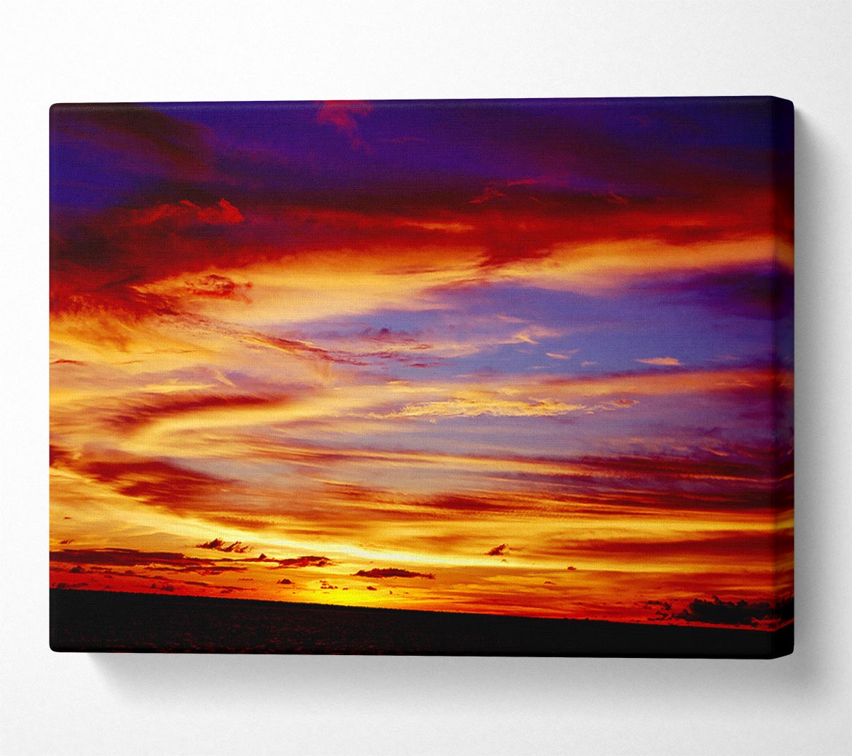 Red Sky At Night Shepherds Delight Canvas Wall Art - Zestio