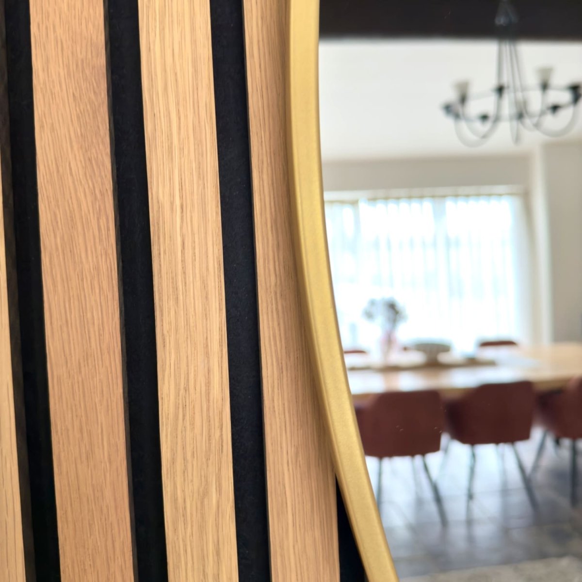 Rei - Extra Large Round Gold Metal Circle Mirror - 150cm x 150cm - Zestio