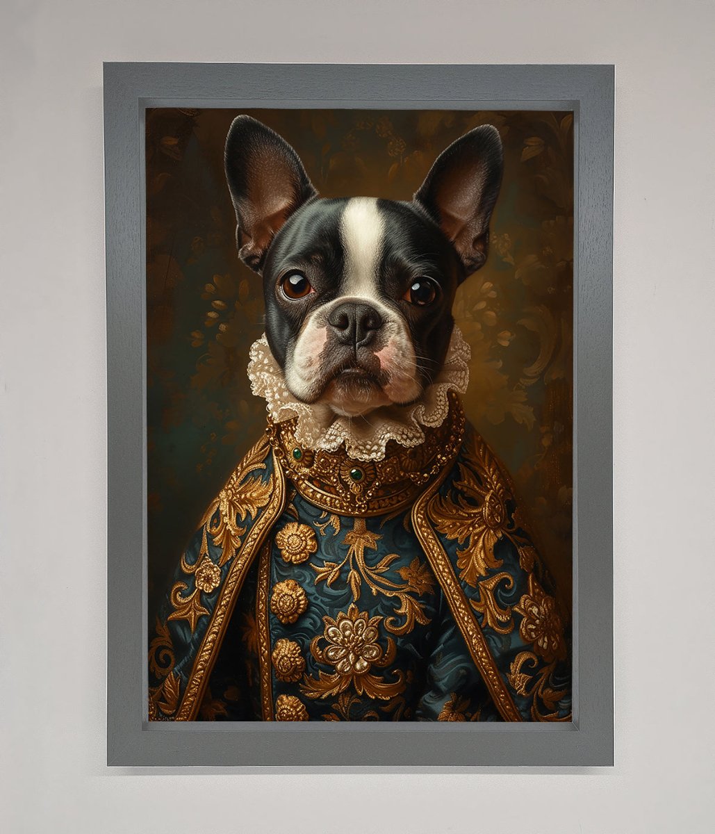Renaissance French Bulldog Framed Print - Zestio