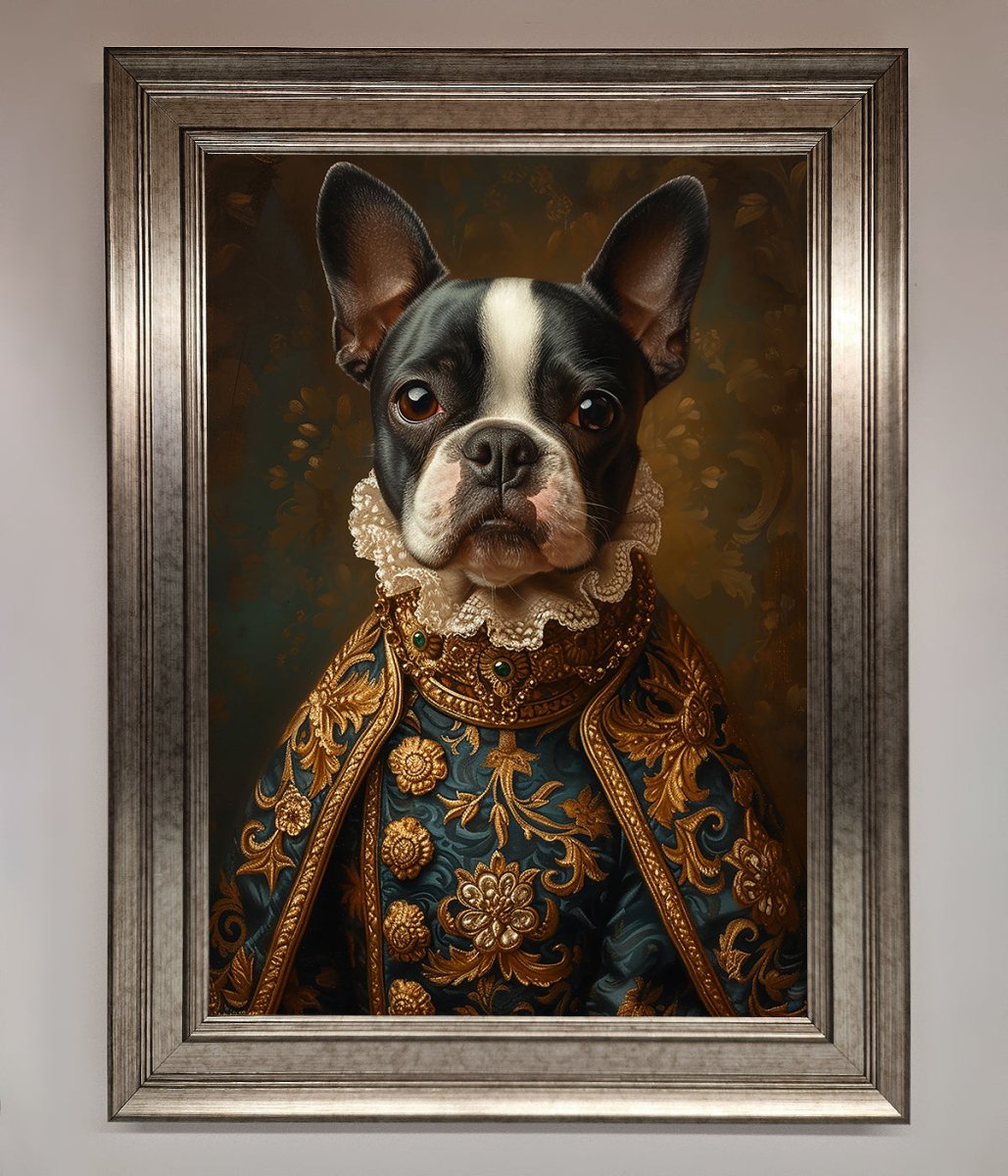 Renaissance French Bulldog Framed Print - Zestio