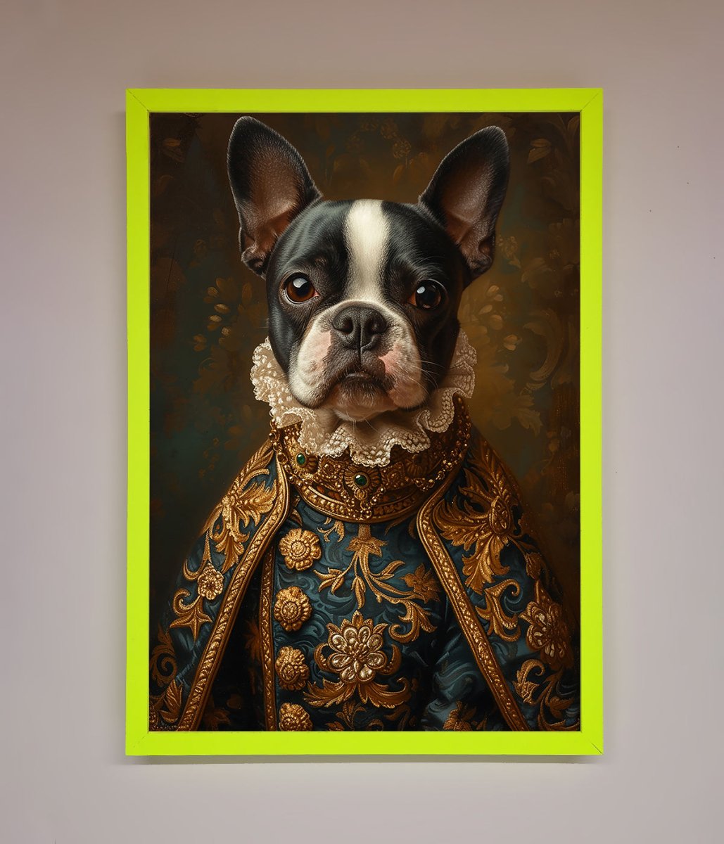Renaissance French Bulldog Framed Print - Zestio