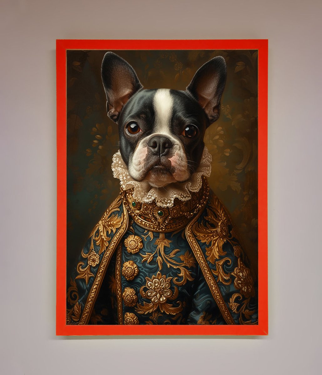 Renaissance French Bulldog Framed Print - Zestio