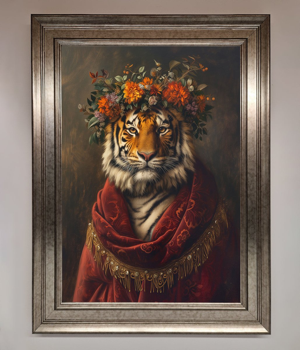 Renaissance Tiger Framed Wall Art - Zestio