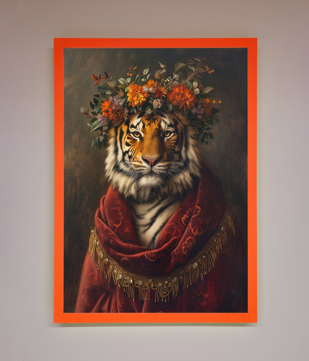 Renaissance Tiger Framed Wall Art - Zestio