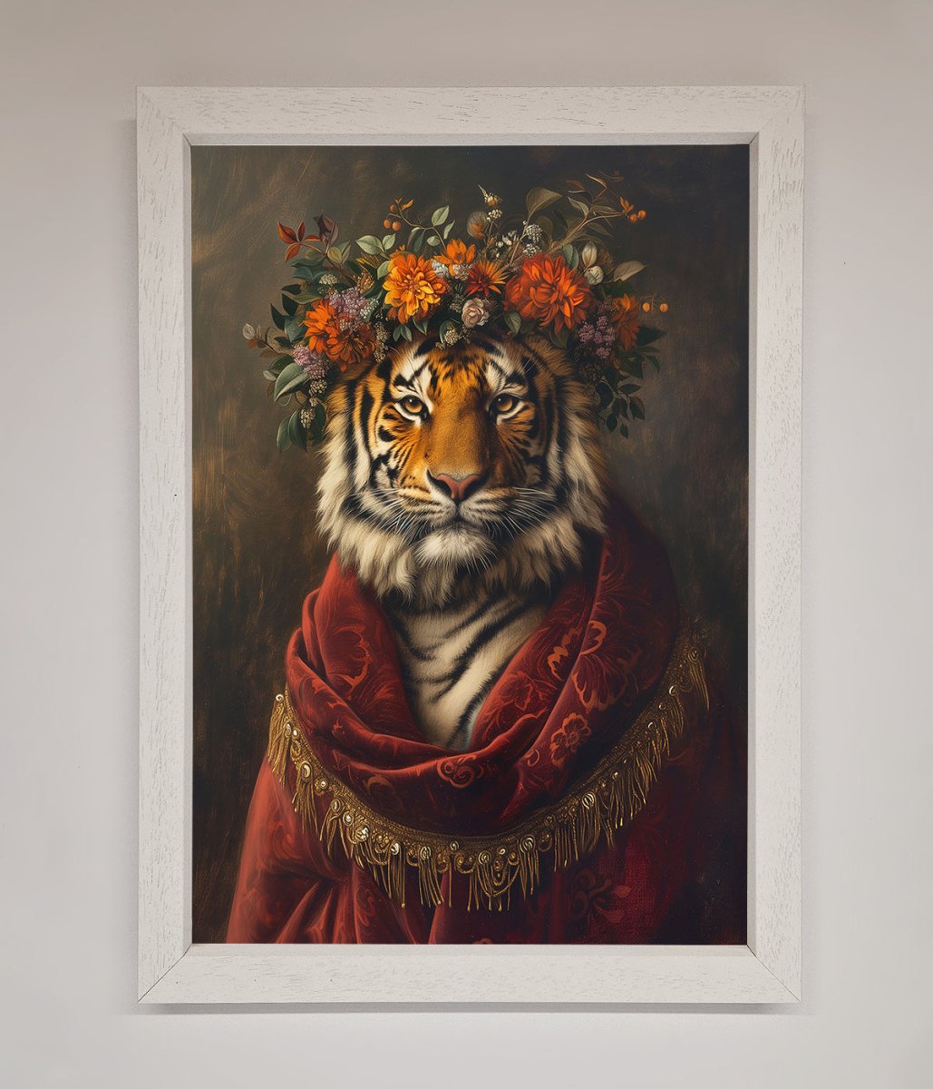 Renaissance Tiger Framed Wall Art - Zestio