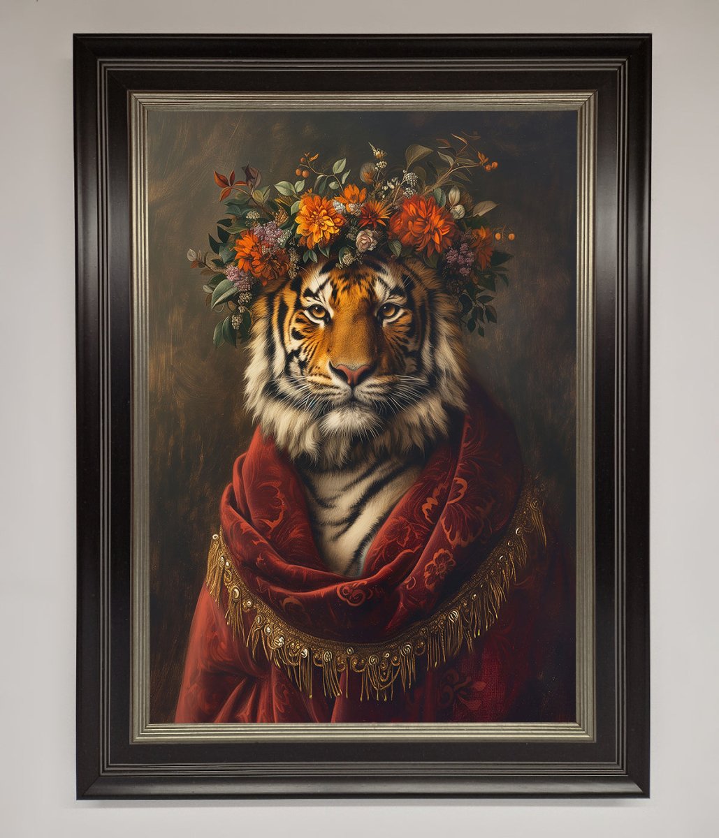 Renaissance Tiger Framed Wall Art - Zestio