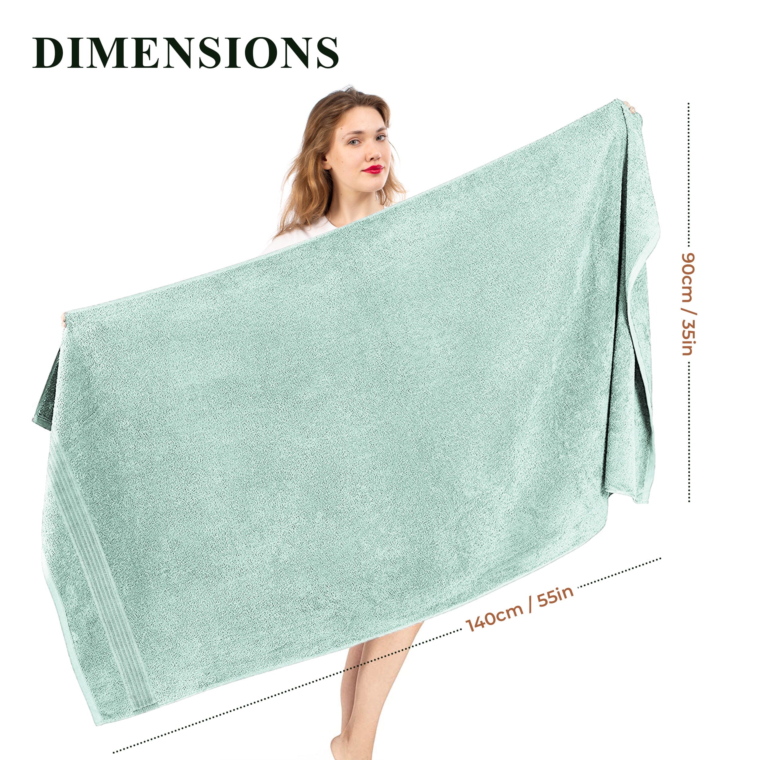 OLIVIA ROCCO Rhodes Towel Seafoam 100 Percent Cotton Hotel Quality Soft Super Absorbent Hand Towels Sheets And Face Cloths