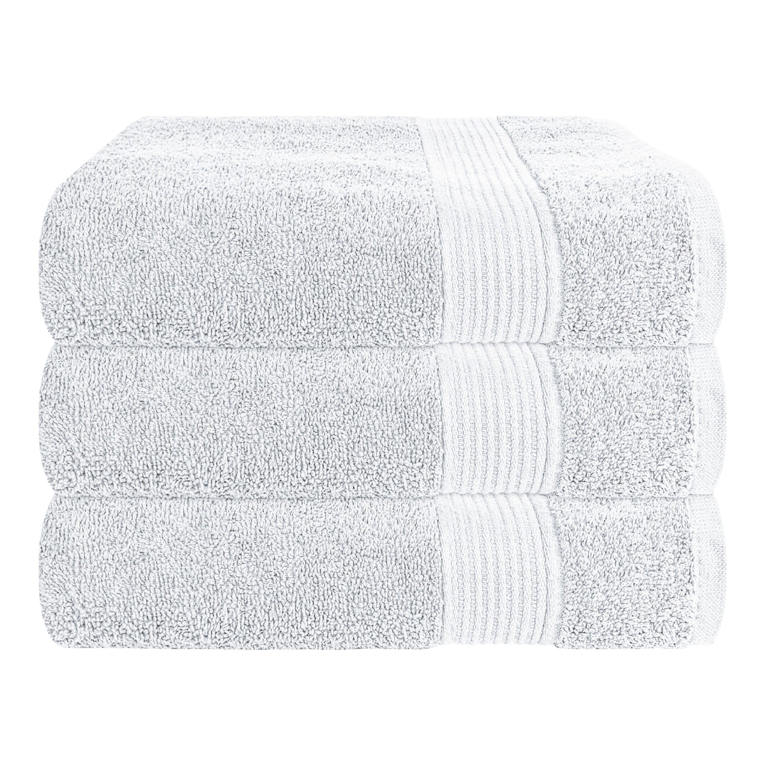 OLIVIA ROCCO Rhodes Towel White 100% Cotton Hotel Quality Soft Super Absorbent Hand Bath Towels Sheets And Face Cloths Set