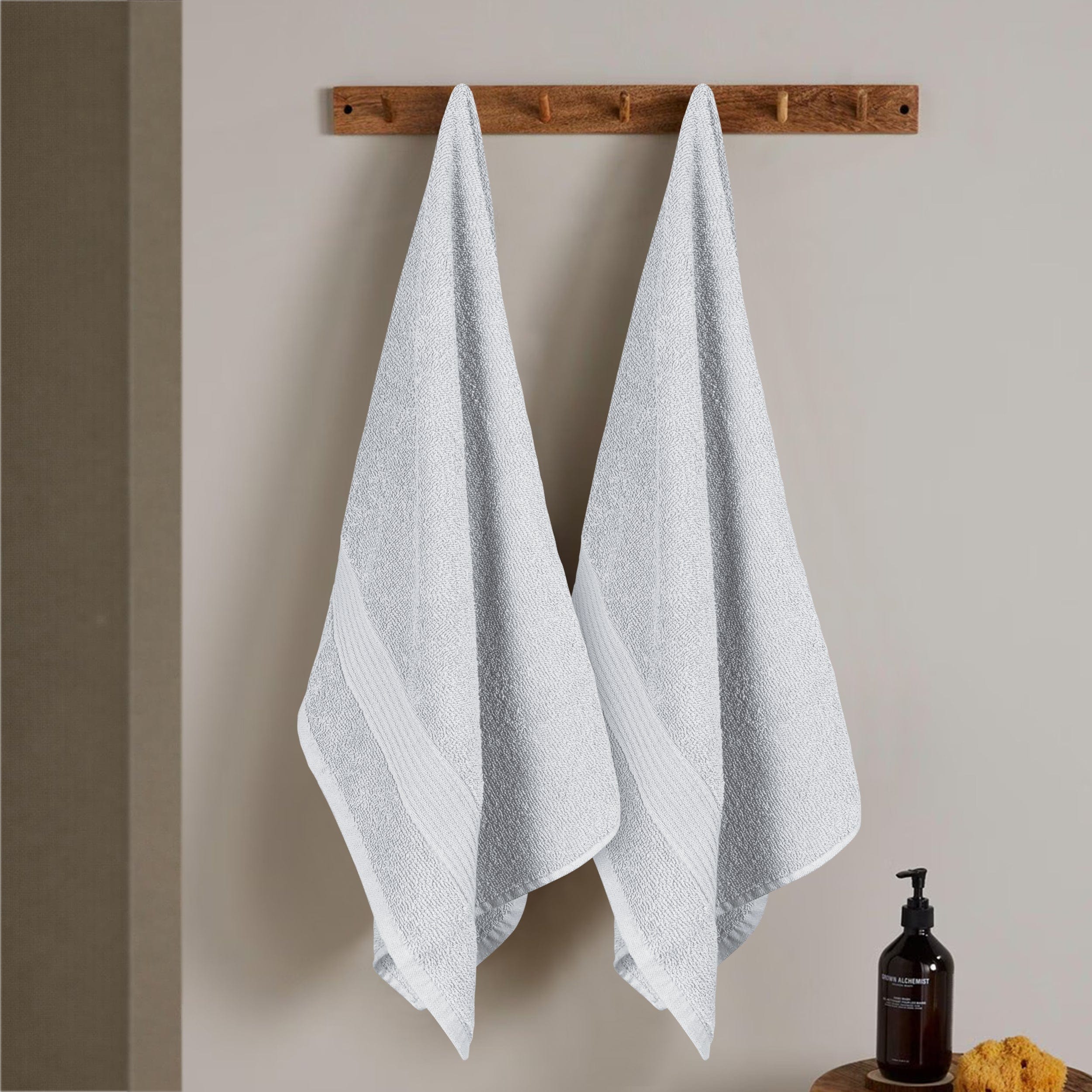 OLIVIA ROCCO Rhodes Towel White 100% Cotton Hotel Quality Soft Super Absorbent Hand Bath Towels Sheets And Face Cloths Set