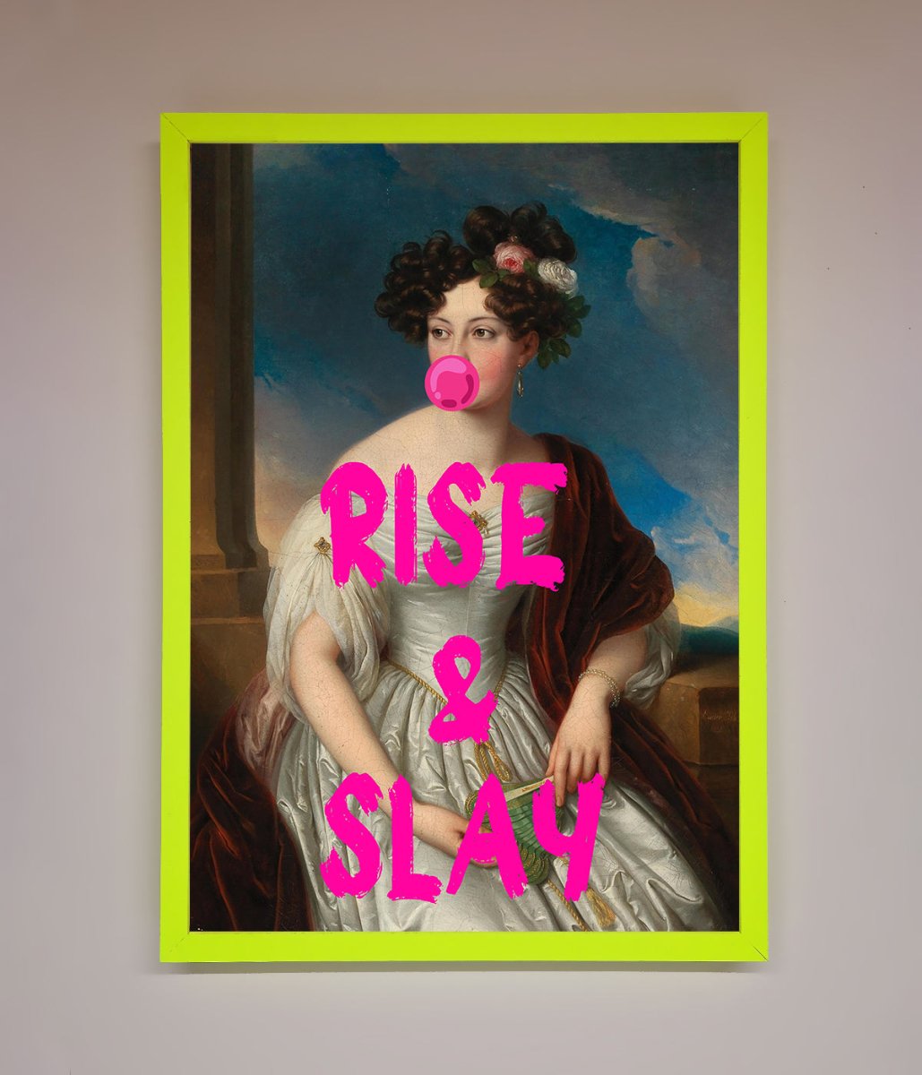 Rise And Slay Framed Wall Art - Zestio