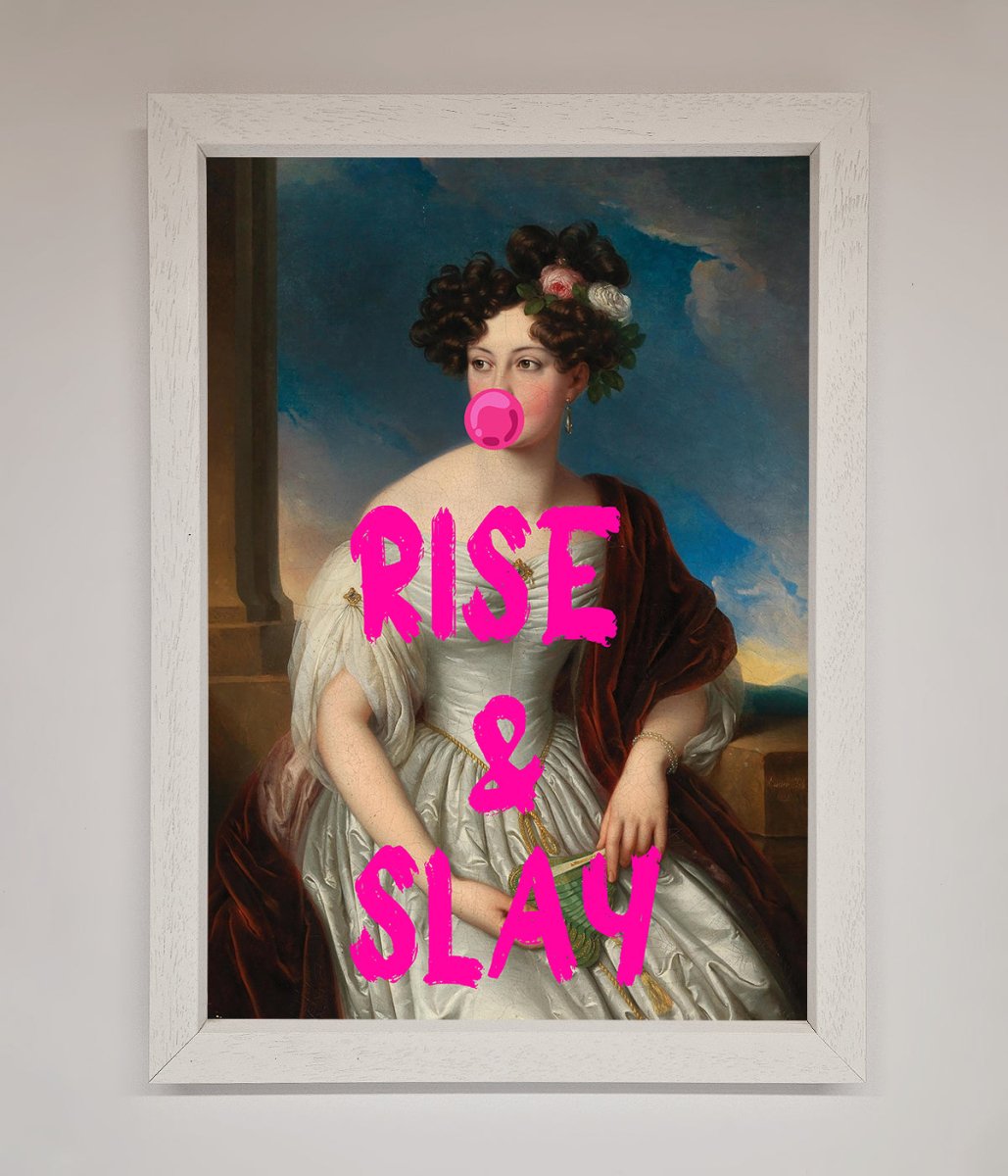 Rise And Slay Framed Wall Art - Zestio