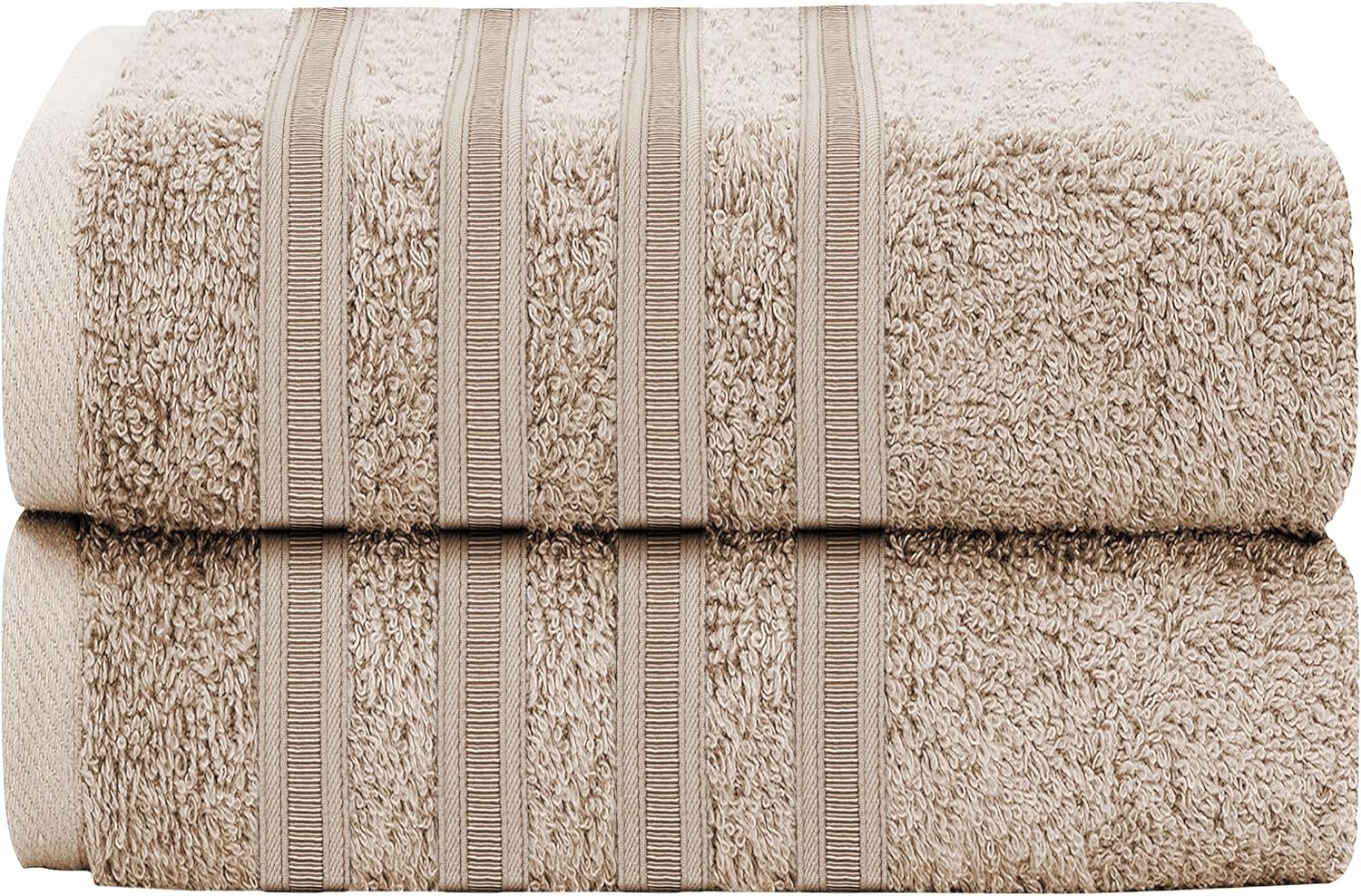OLIVIA ROCCO Ritz Viscose Stripe Towels Super Soft Cotton Highly Absorbent Jumbo Bath Sheet Pack And Towel Bale Sets Available