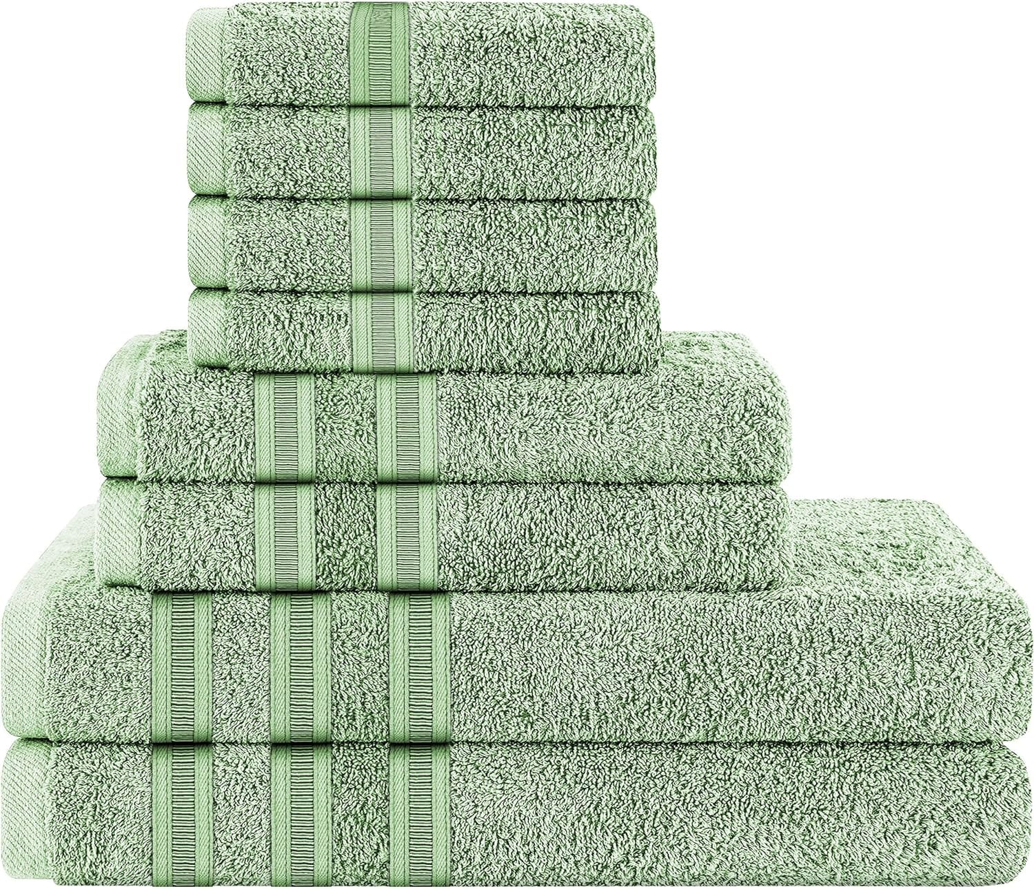 OLIVIA ROCCO Ritz Viscose Stripe Towels Super Soft Cotton Highly Absorbent Jumbo Bath Sheet Pack And Towel Bale Sets Available