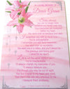 SENTIMENTAL GRAVESIDE MEMORIAL CARDS  dear gran