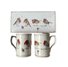 Lesser & Pavey Jennifer Rose Gallery Robins Set of Two Mugs