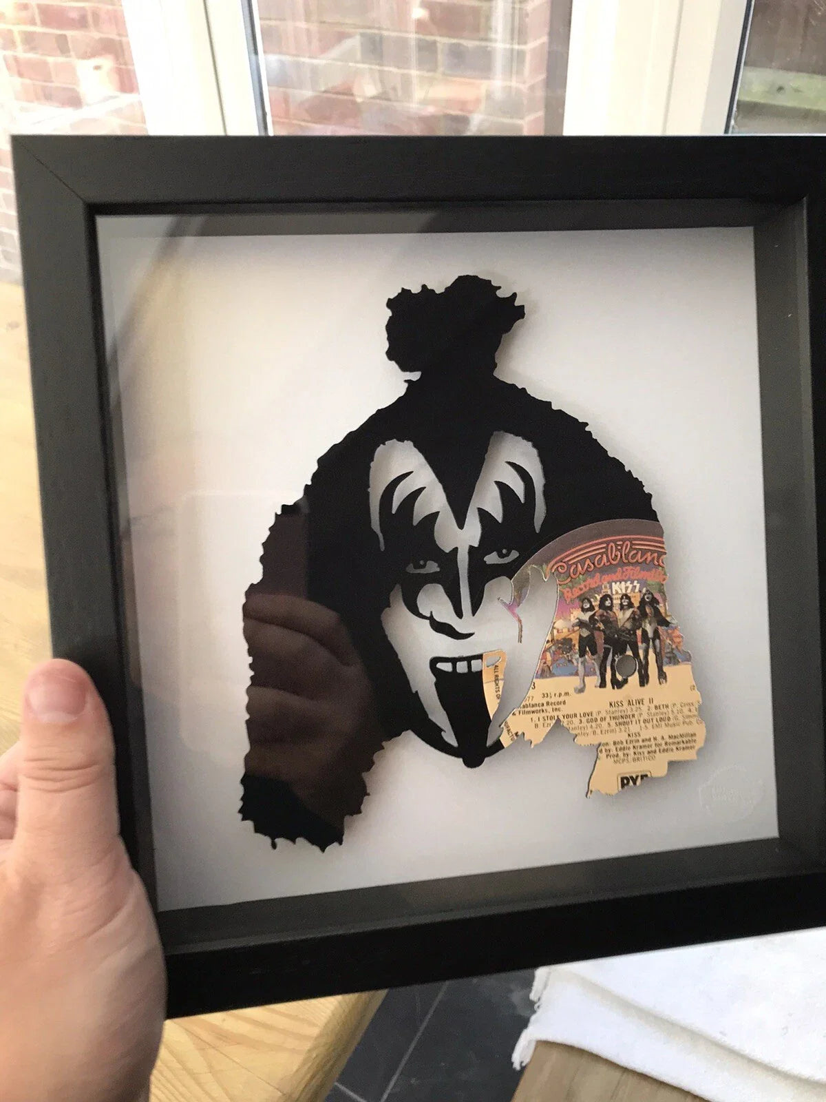 Kiss - Alive! II - Gene Simmons Vinyl Record Art 1977