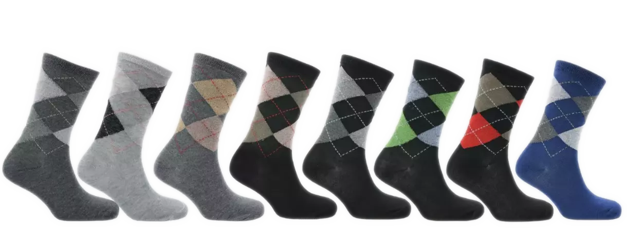 Mens Adults 6 Pairs Casual Work Sports Cotton Mix Designer Socks Size UK 6–11