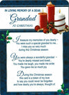 loving memory GRANDAD Christmas memorial grave graveside card memoriam + holder