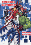 Marvel Avengers Hallmark Birthday Greeting Card (8" x 5.5")