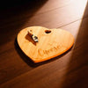Wooden Cheese Board With Knife, Heart Home Kitchen Wood Serving Platter