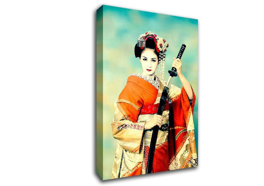 Samuria Warrior Canvas Wall Art - Zestio
