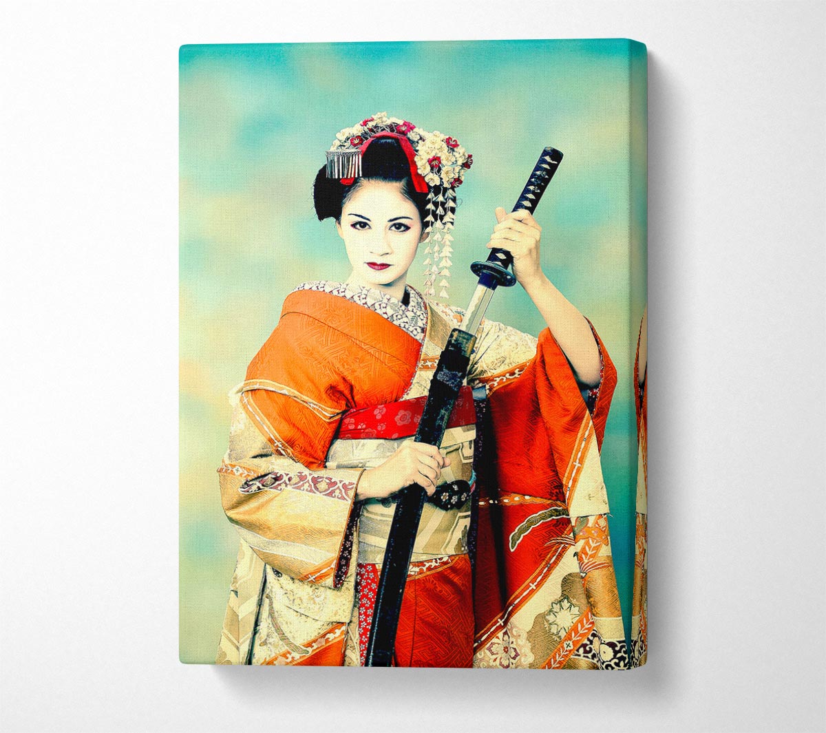 Samuria Warrior Canvas Wall Art - Zestio