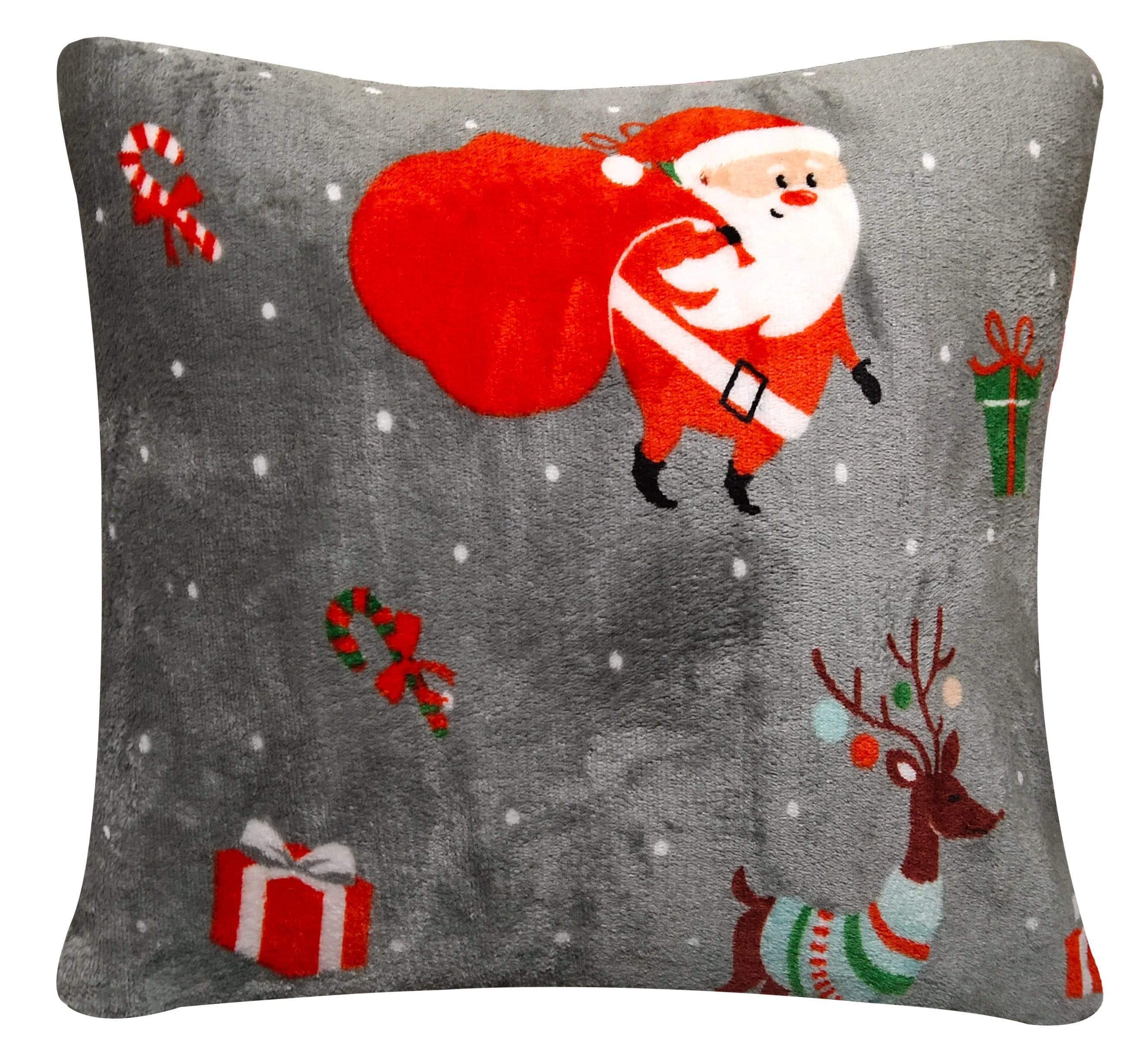 OLIVIA ROCCO Duvet Set Santa Christmas Presents Reversible Teddy Fleece Soft Warm With Faux Fur Bedding OEKO TEX Certified