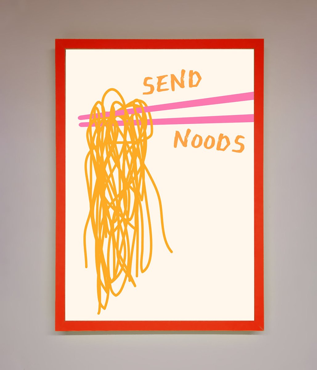 Send Noods Framed Poster - Zestio