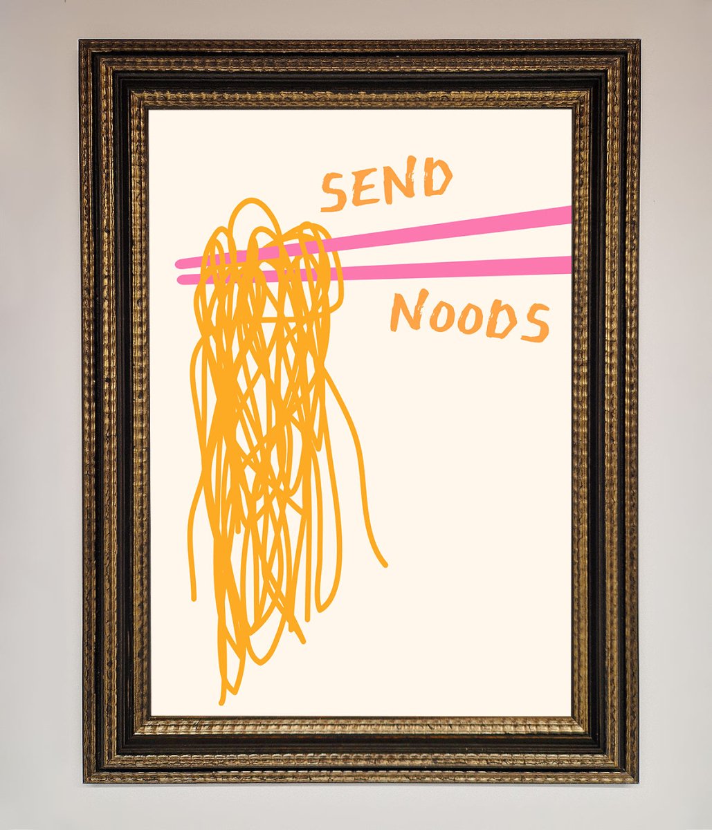 Send Noods Framed Poster - Zestio
