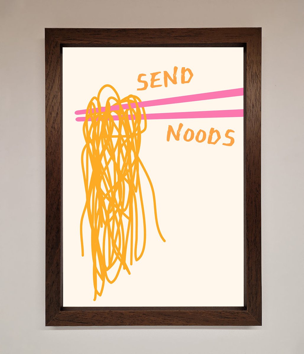 Send Noods Framed Poster - Zestio