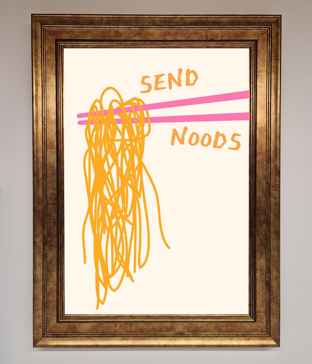 Send Noods Framed Poster - Zestio