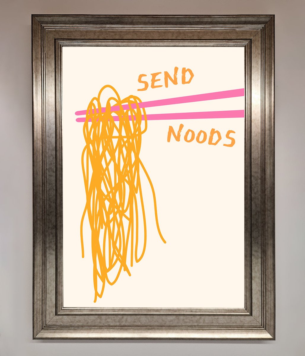 Send Noods Framed Poster - Zestio