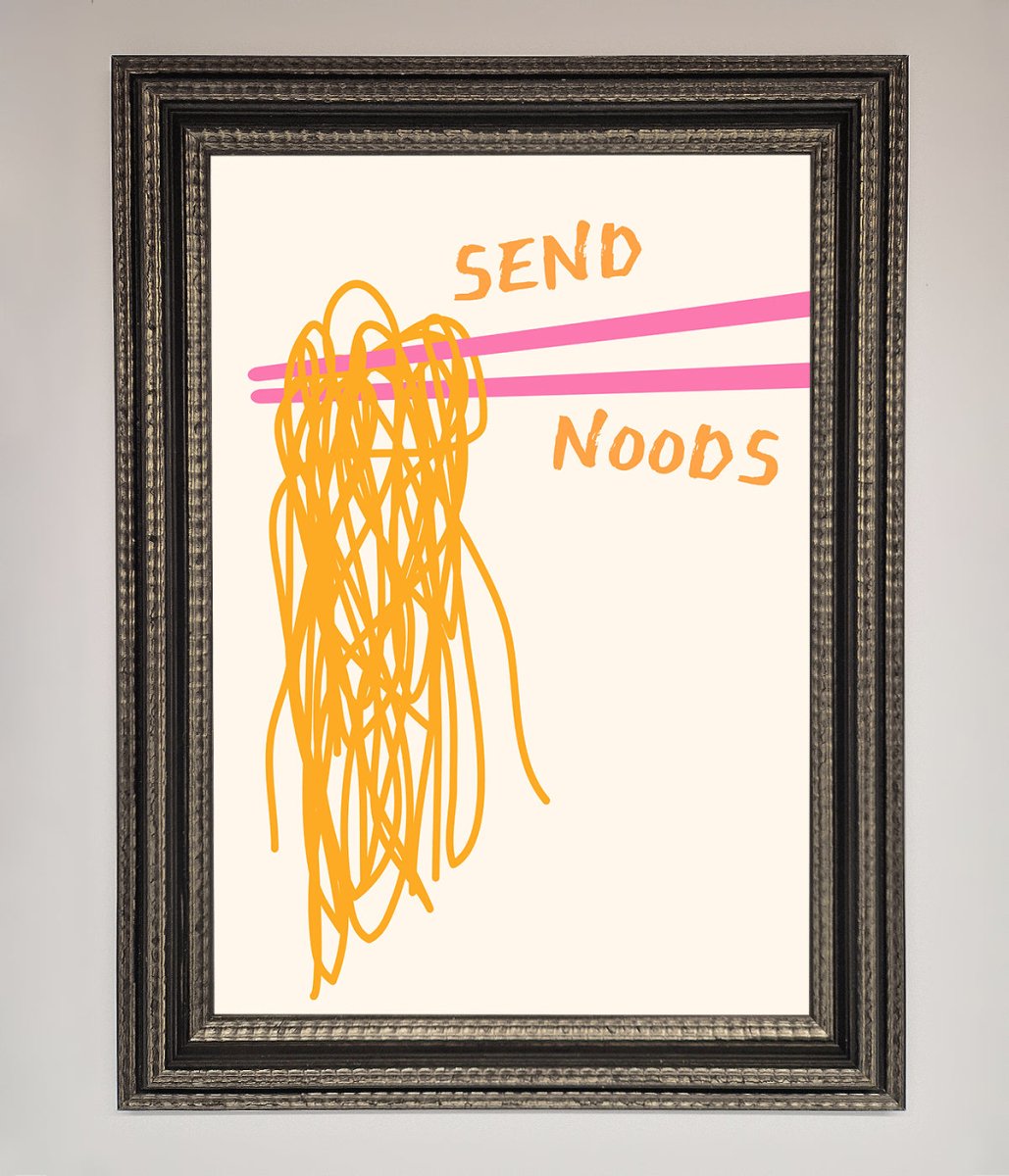Send Noods Framed Poster - Zestio