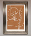 Sepia Lines Framed Wall Art - Zestio