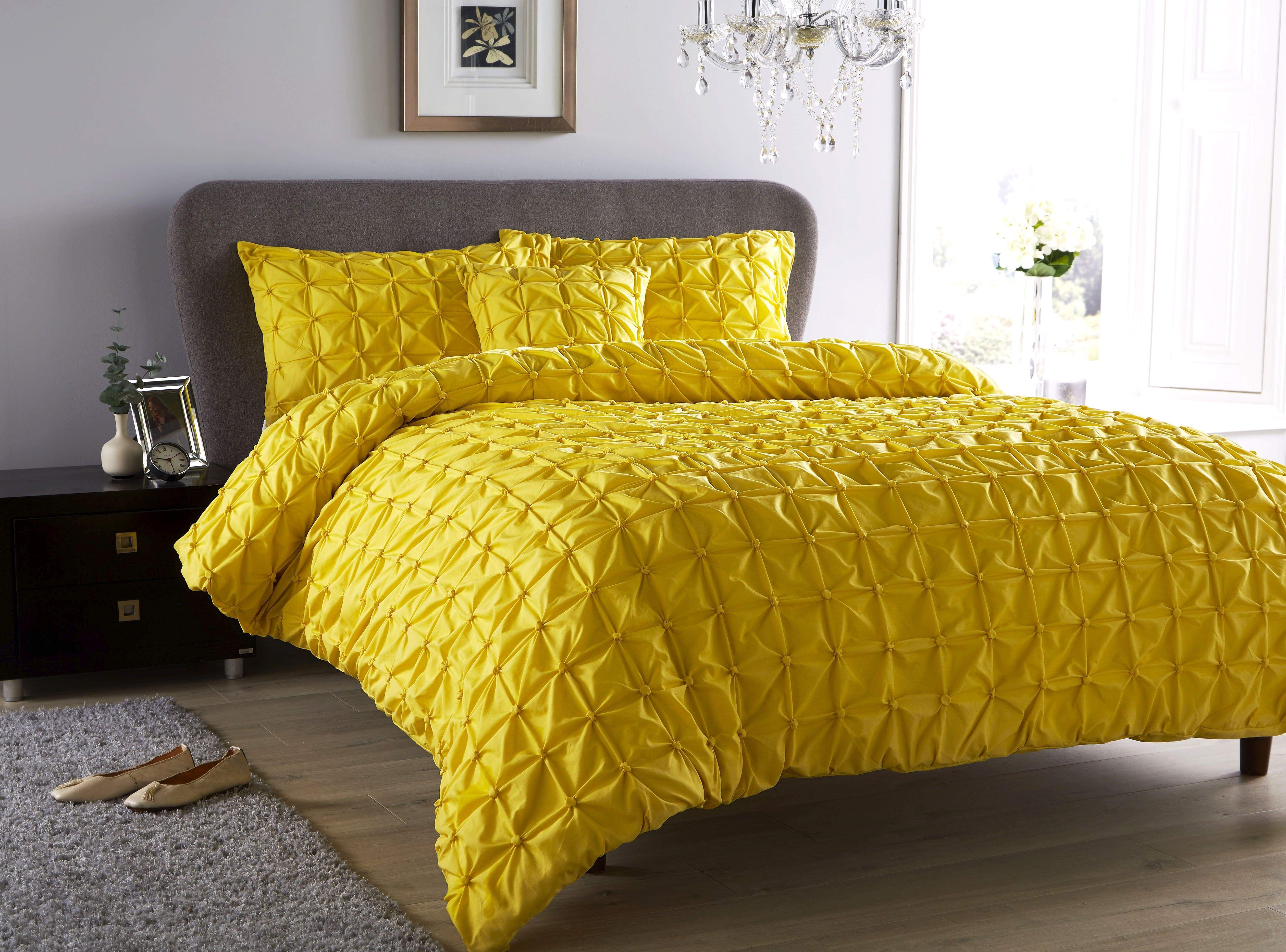 OLIVIA ROCCO Seville Duvet Set Cotton-Rich Luxury With Handmade Pintuck Detailing Super-Soft Bedding All Sizes Designed In England