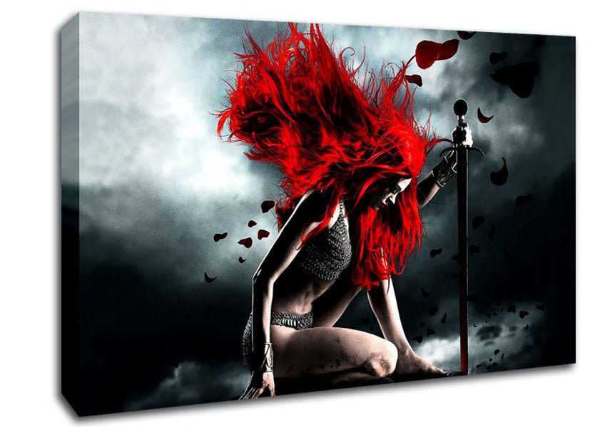 Sexy Warrior Canvas Wall Art - Zestio