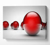 Shiny Red Balls Field Canvas Wall Art - Zestio
