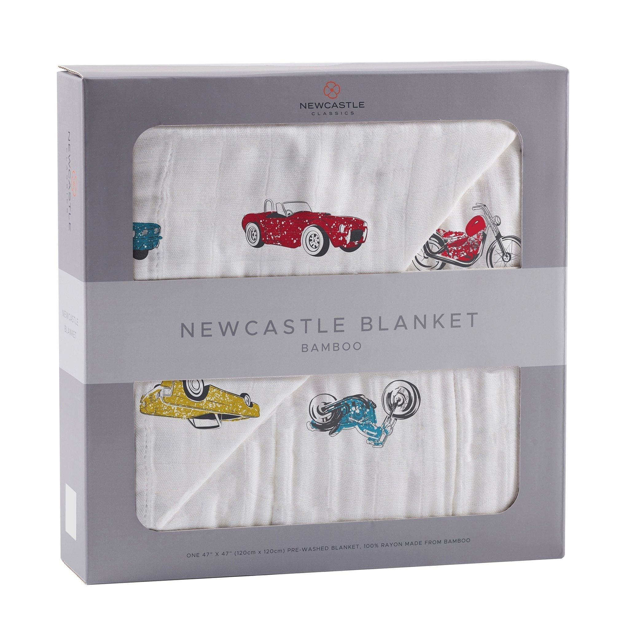 Vintage Muscle Cars and Motorcycles Newcastle Blanket