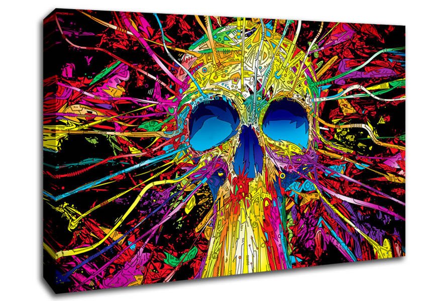 Skulls Colorful Canvas Wall Art - Zestio
