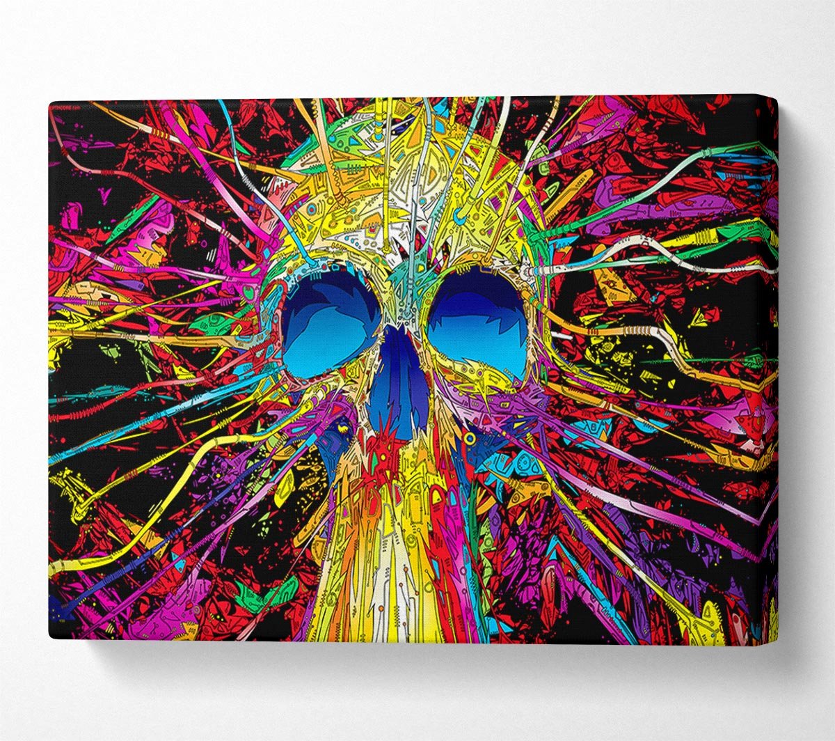 Skulls Colorful Canvas Wall Art - Zestio