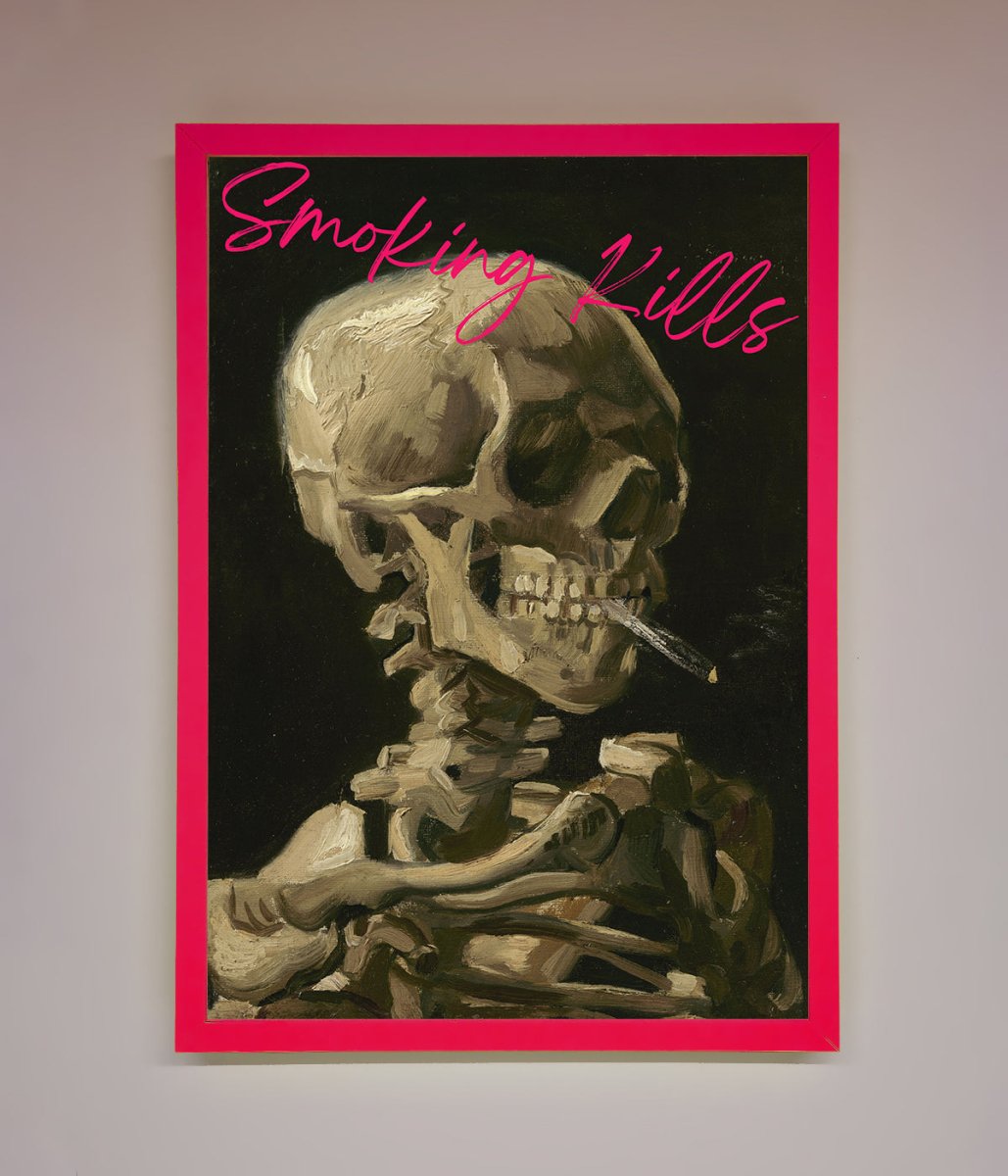 Smoking Kills Framed Wall Art - Zestio
