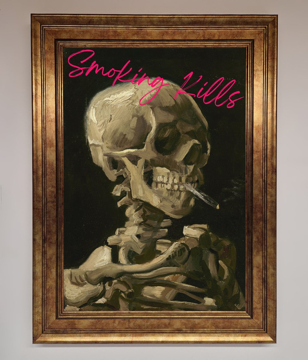 Smoking Kills Framed Wall Art - Zestio
