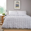 OLIVIA ROCCO Duvet Cover Set Microfibre Quilted White With Pillowcases Easy Care Bedding For Bedroom Soft Luxurious Feel
