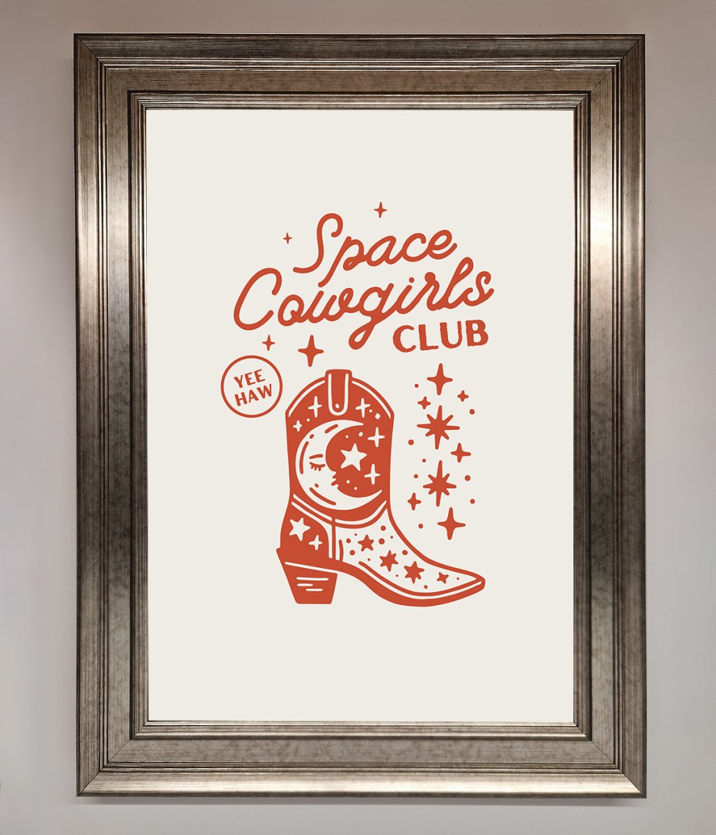 Space Cowgirls Club Framed Wall Art - Zestio