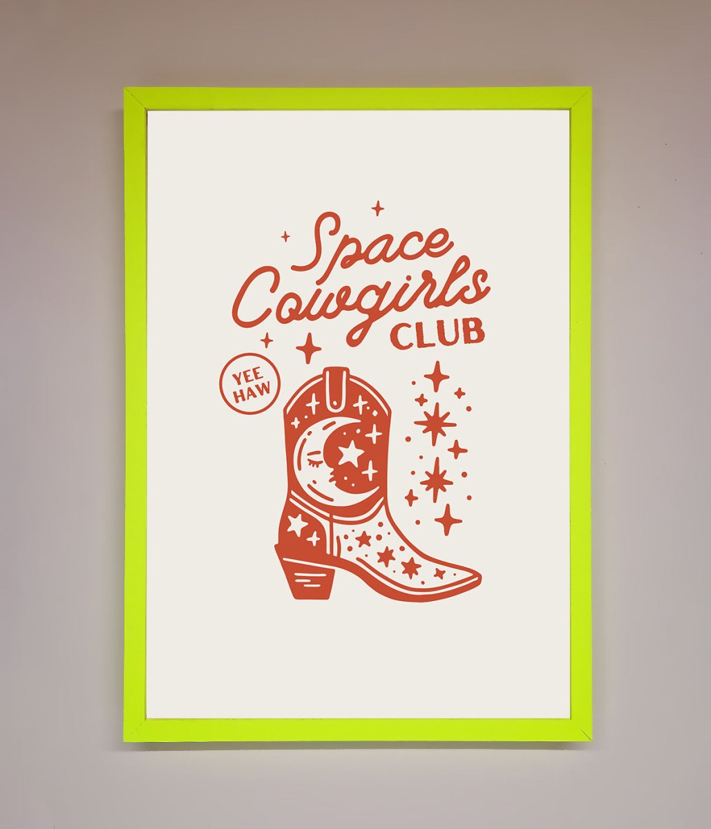 Space Cowgirls Club Framed Wall Art - Zestio
