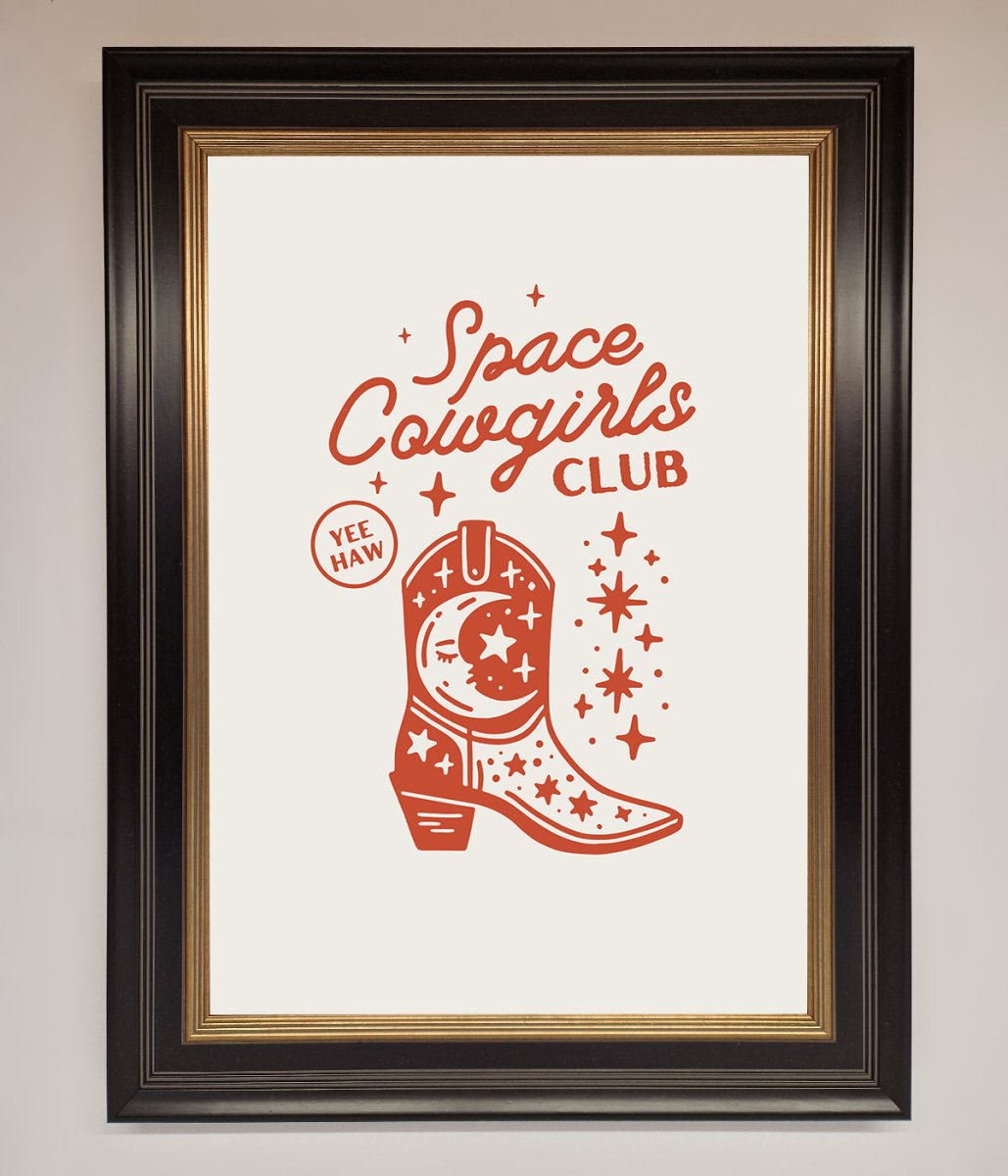Space Cowgirls Club Framed Wall Art - Zestio