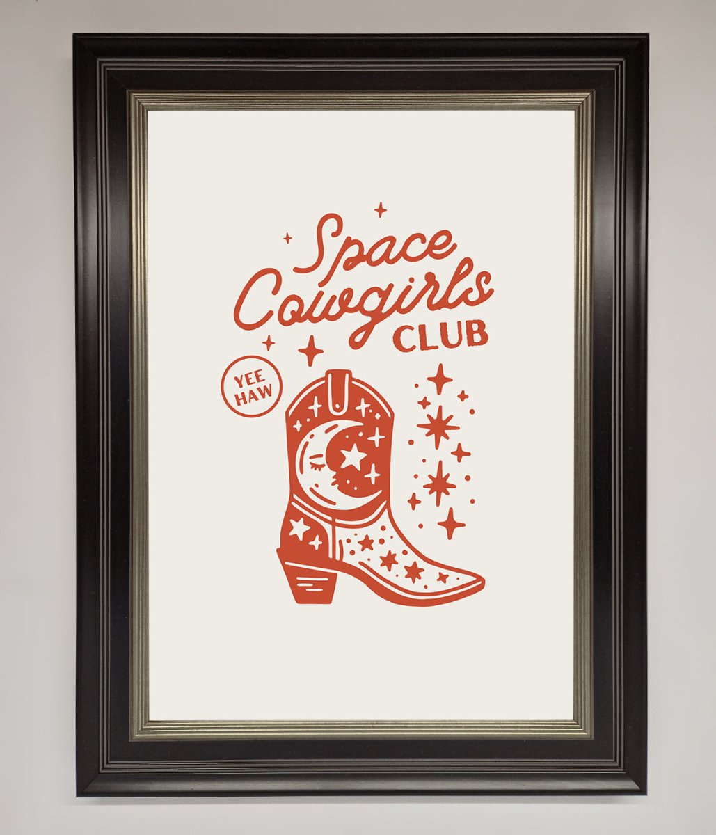 Space Cowgirls Club Framed Wall Art - Zestio