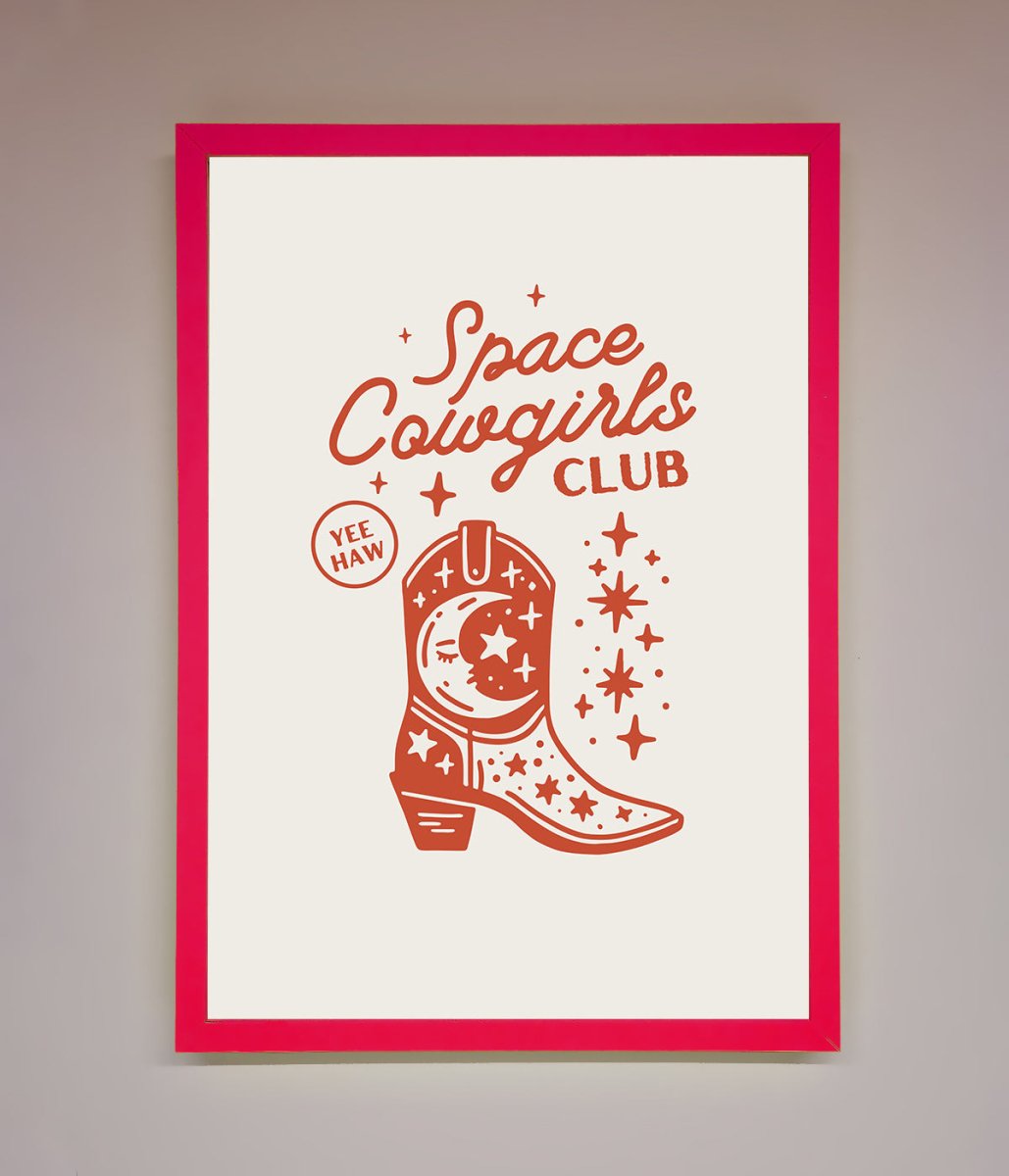 Space Cowgirls Club Framed Wall Art - Zestio