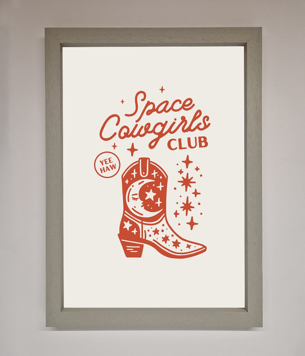 Space Cowgirls Club Framed Wall Art - Zestio