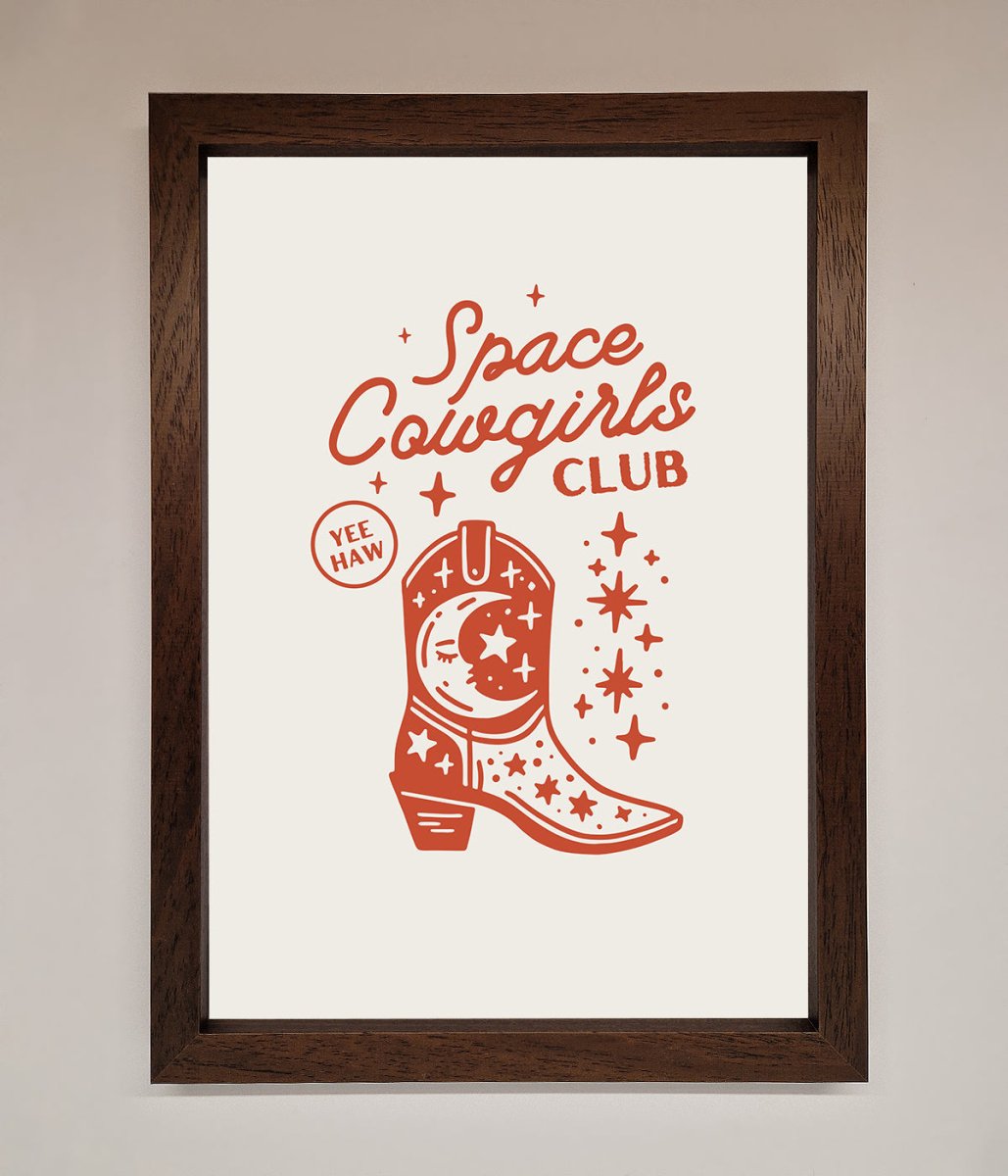Space Cowgirls Club Framed Wall Art - Zestio